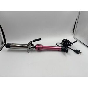 Hot Shot Tools S510326 Pink Titanium 1" Curling Iron - Clean Tested Works Good